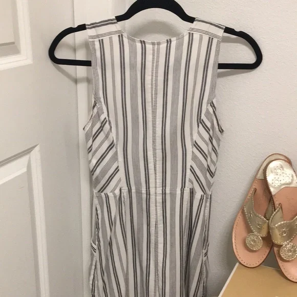Moving Sale 🚗 - Loft Blue White Striped Dress, Size 0 - Picture 7 of 7